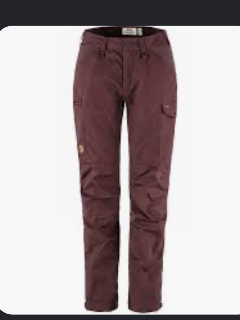 Fjallraven Two-Tone Burgundy Cargo Pants NWOT